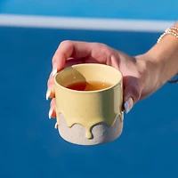 Hand Glazed Ceramic Cup - Butter, Mocha Mousse