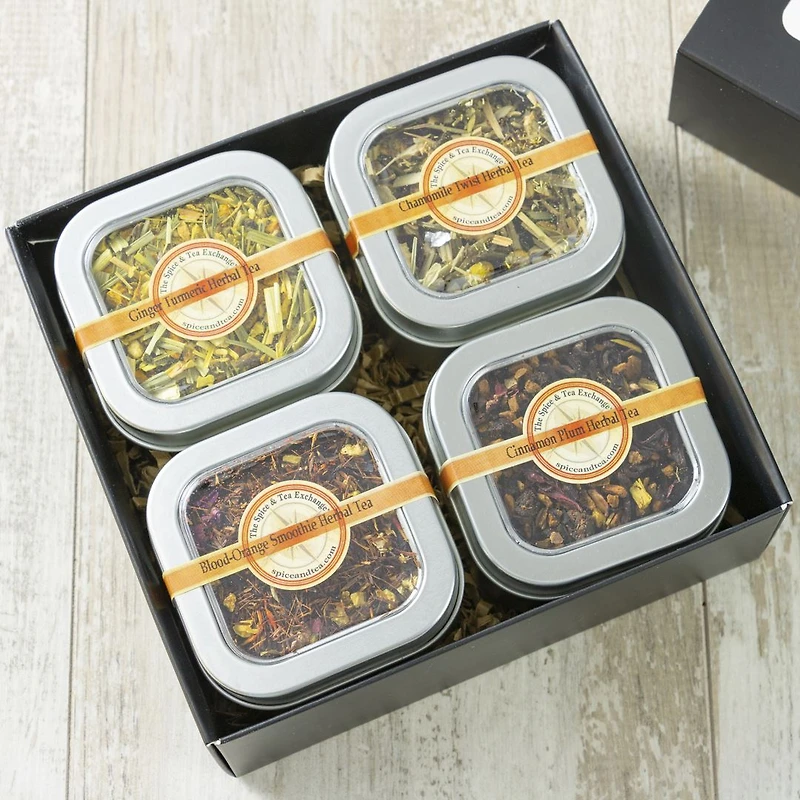Herbal Tea 4 Tin Gift Box