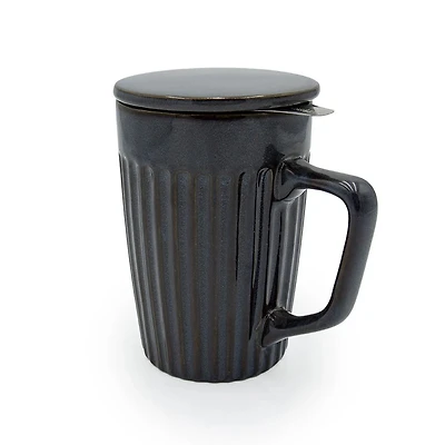Lava Gray Tea Mug Infuser