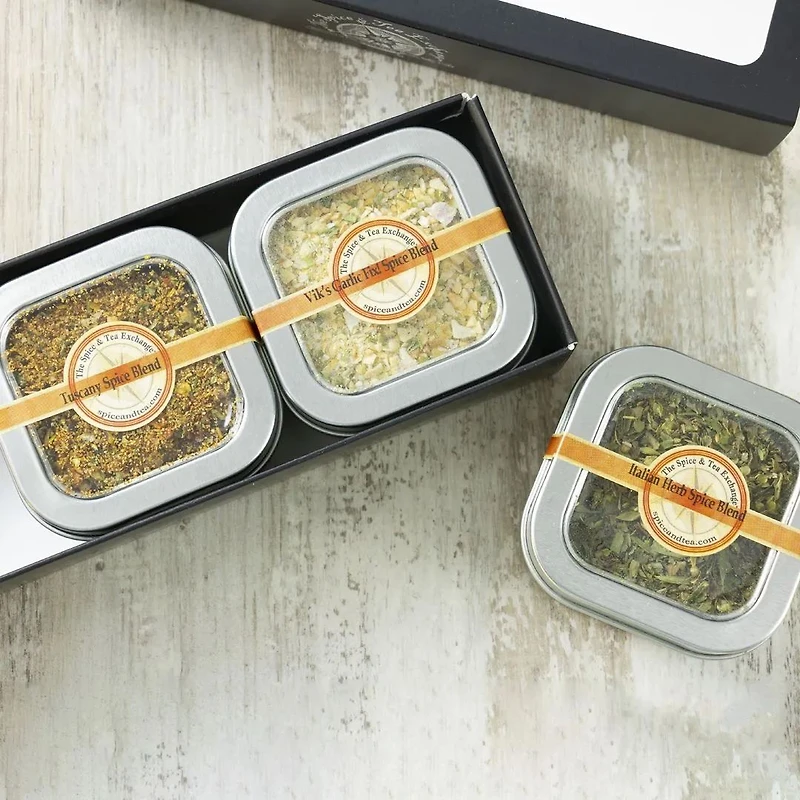 Olive Oil Dips 3 Tin Gift Box