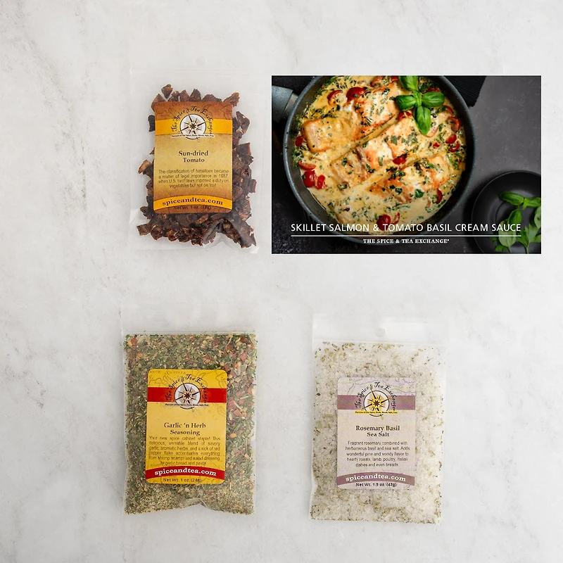 Skillet Salmon with Tomato Basil Cream Sauce (Kit)