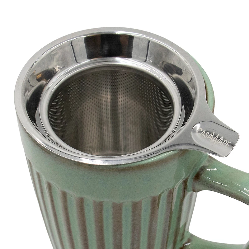 Stoneware Tea Mug Infuser (Sage, Cornflower, Lava Gray)