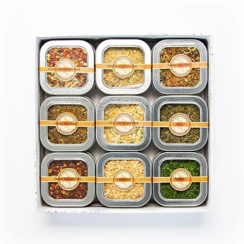 Tis the Seasonings 9 Tin Gift Box