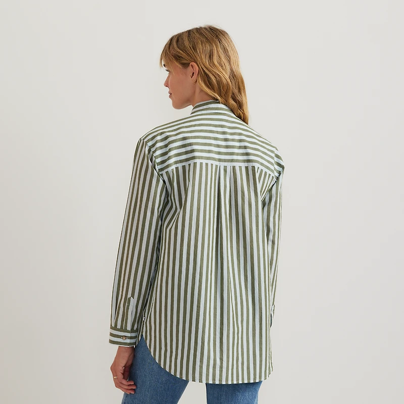 Women's Poplin Button Down Shirt