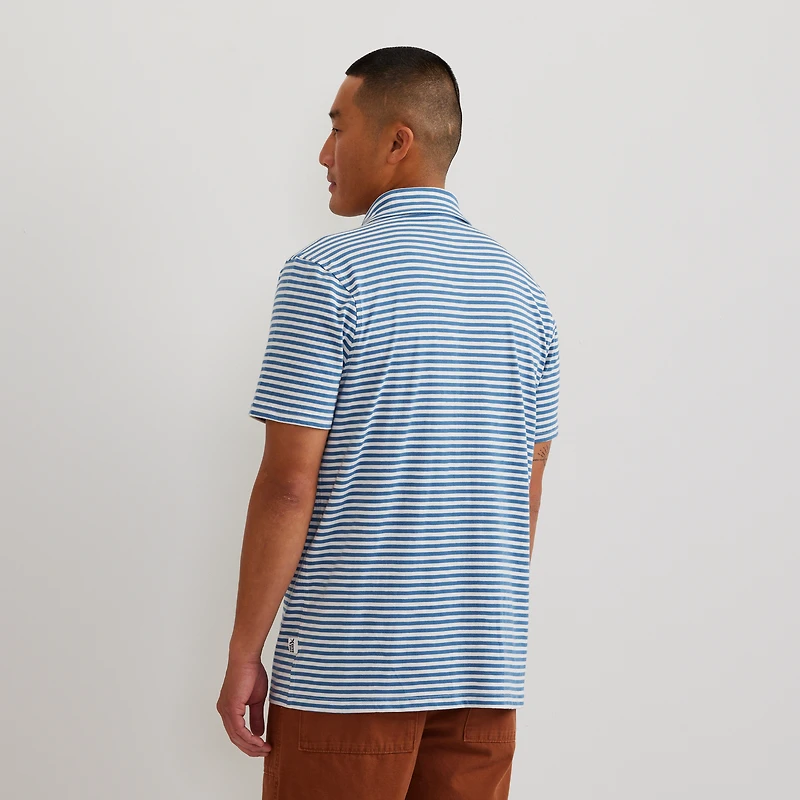 Men's Knit Baja Pocket Button-Up Shirt