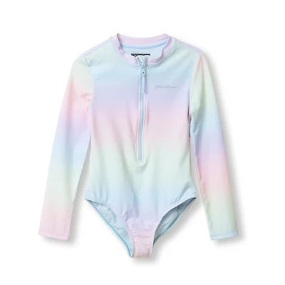 Girls Sea Spray Ls One Piece Swimsuit