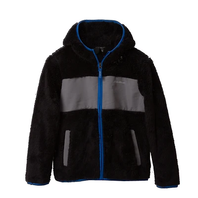 Boys Quest Fleece Plush Hooded Jacket