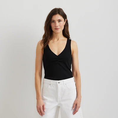 Women's Pointelle Dobby Tank