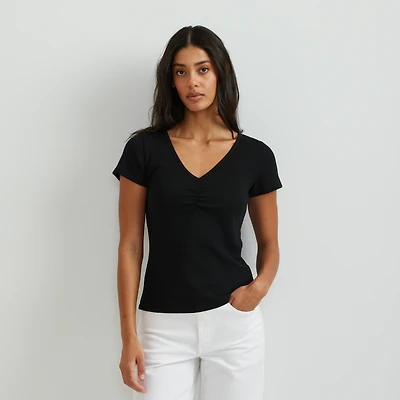 Women's Pointelle Dobby Shirt