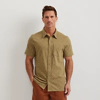 Men's Knit Baja Pocket Button-Up Shirt