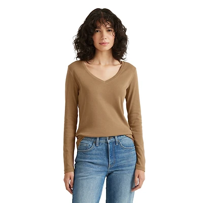 Women's Fav Long-Sleeve V-Neck T-Shirt