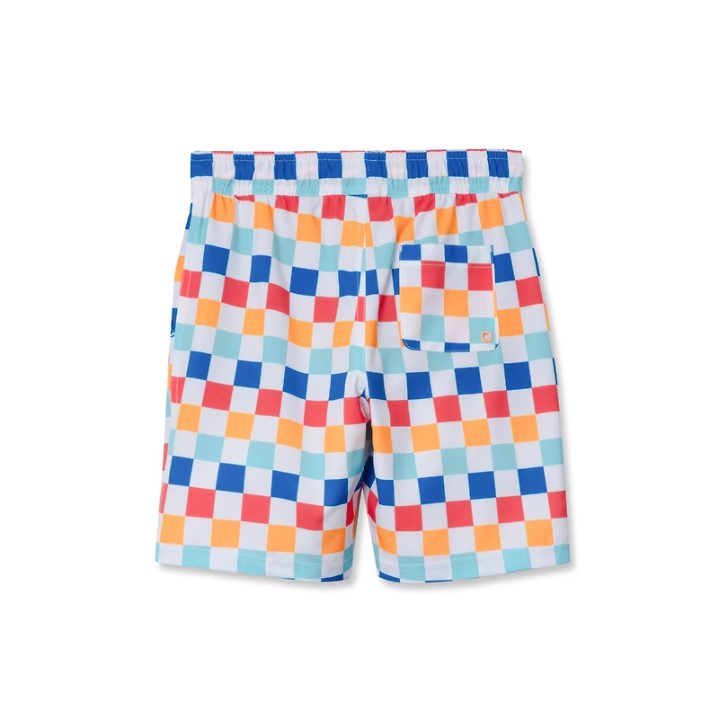 Boys Sea Spray Printed Comfort Liner Swim Shorts