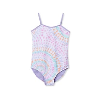 Girls Sea Spray Printed Swimsuit