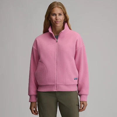 Women's Authentic Outdoor Full-Zip Fleece Mock Pullover