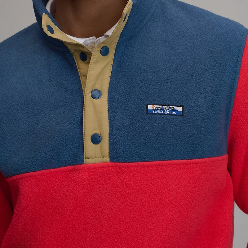 Men's Authentic Outdoor Fleece Snap-Mock Pullover