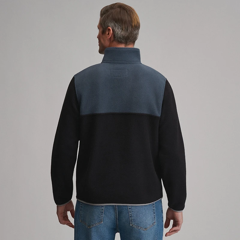 Men's Authentic Outdoor Fleece Snap-Mock Pullover