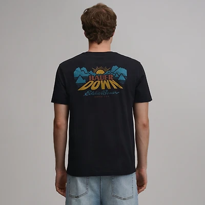 Men's EB Bauer Down Logo T-Shirt