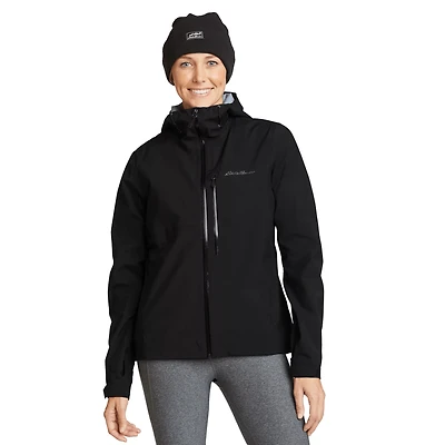 Women's Cloud Cap 3L Waterproof Stretch Hooded Rain Jacket
