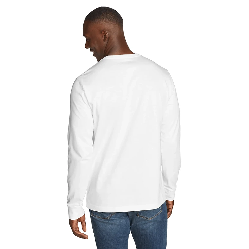 Men's Legend Wash 100% Cotton Long-Sleeve Classic T-Shirt