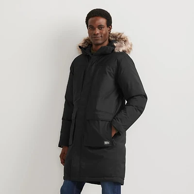 Men's Superior Down Waterproof Hooded Stadium Coat
