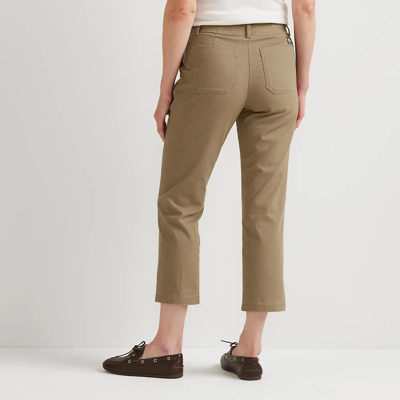 Women's Utility Stretch Canvas Kick Cropped Pants