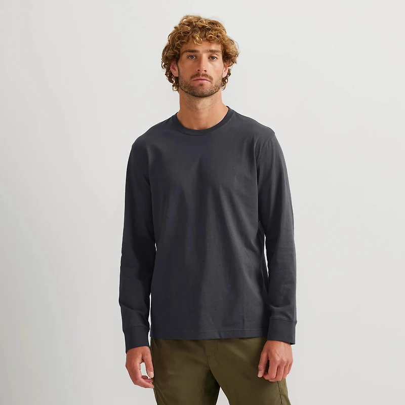 Men's Legend Wash 100% Cotton Long-Sleeve Classic T-Shirt
