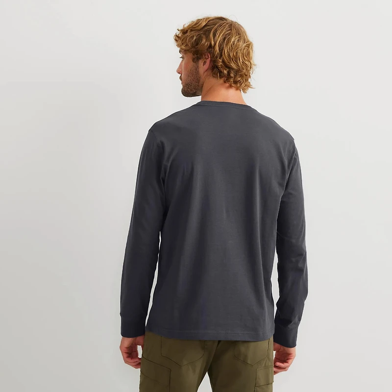 Men's Legend Wash 100% Cotton Long-Sleeve Classic T-Shirt