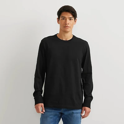 Men's Legend Wash 100% Cotton Long-Sleeve Classic T-Shirt