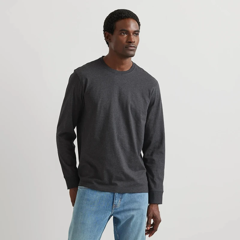 Men's Legend Wash 100% Cotton Long-Sleeve Classic T-Shirt