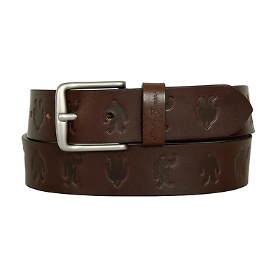 Embossed Sasquatch Harness Leather Belt