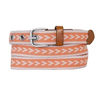 Cascade Woven Belt With Metal Buckle
