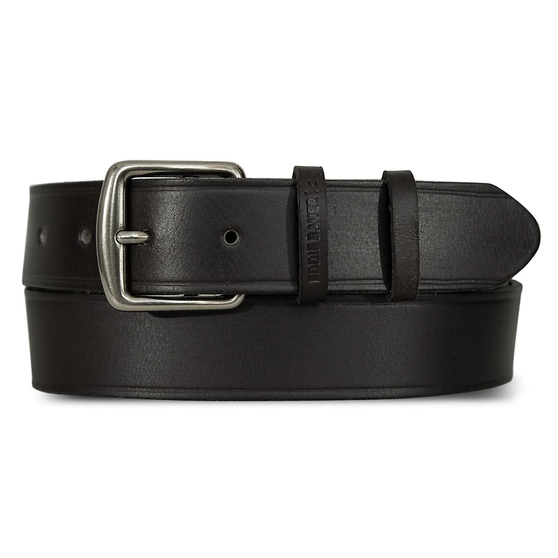 Double Keeper Leather Jean Belt