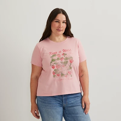 Women's Graphic T-Shirt - Berry
