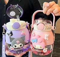 Hello Kitty Kawaii Water Bottle 1050ml Large Capacity - Sanrio
