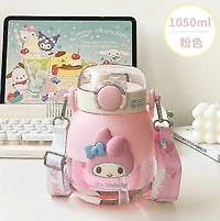 Hello Kitty Kawaii Water Bottle 1050ml Large Capacity - Sanrio
