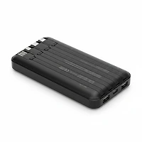 PDI Accessories 10000mAh 4-in-1 Power Bank with Built-In Cables