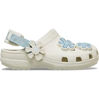 Classic Denim Flower Adjustable Backtrap Clog Toddler