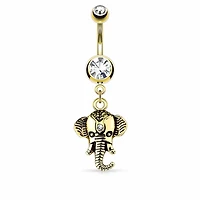 Elephant Navel Dangle 14g