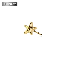 Premium G23 Titanium Textured Starfish Threadless Top