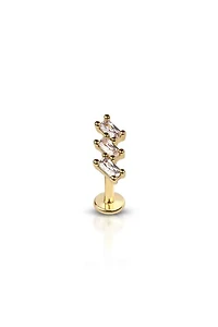 PREMIUM Tiered Rectangle Flat Back 16g
