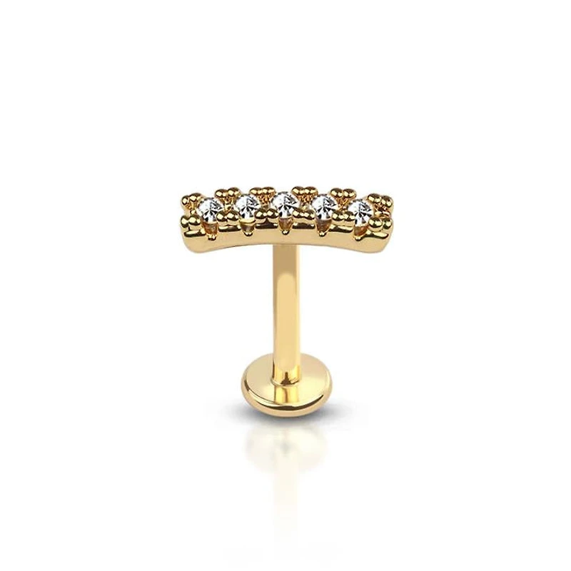 Crystal Bar Flat Back 16g