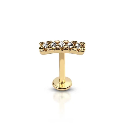 Crystal Bar Flat Back 16g