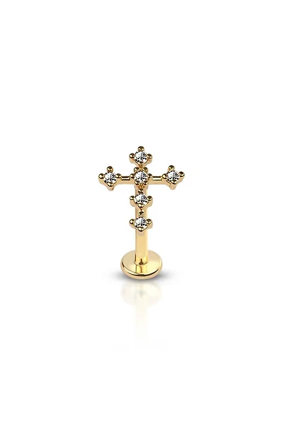 Premium Crystal Cross Flat Back 16g