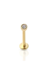 PREMIUM Studded Circle Crystal Flat Back 16g