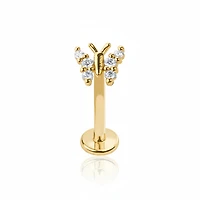 Claw-Set Crystal Butterfly Flat Back 16g