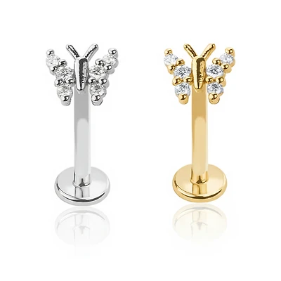 Claw-Set Crystal Butterfly Flat Back 16g