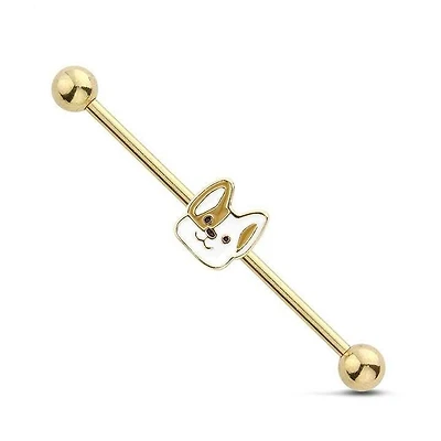 Corgi Fancy Industrial Barbell 14g