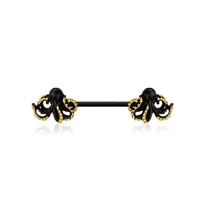 Octopus Nipple Barbell 14g