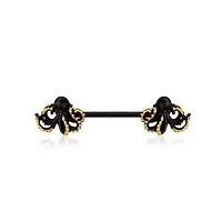 Octopus Nipple Barbell 14g