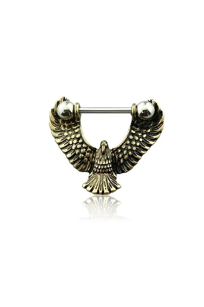 Vintage Eagle Nipple Barbell 14g